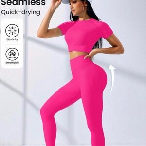 Seamless Pink Women's Jumpsuit